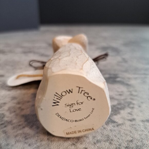 Willow Tree Ornament Sign Of Love 2003 Demdaco 2003 Susan Lordi 4 Inches Tall - Picture 5 of 6